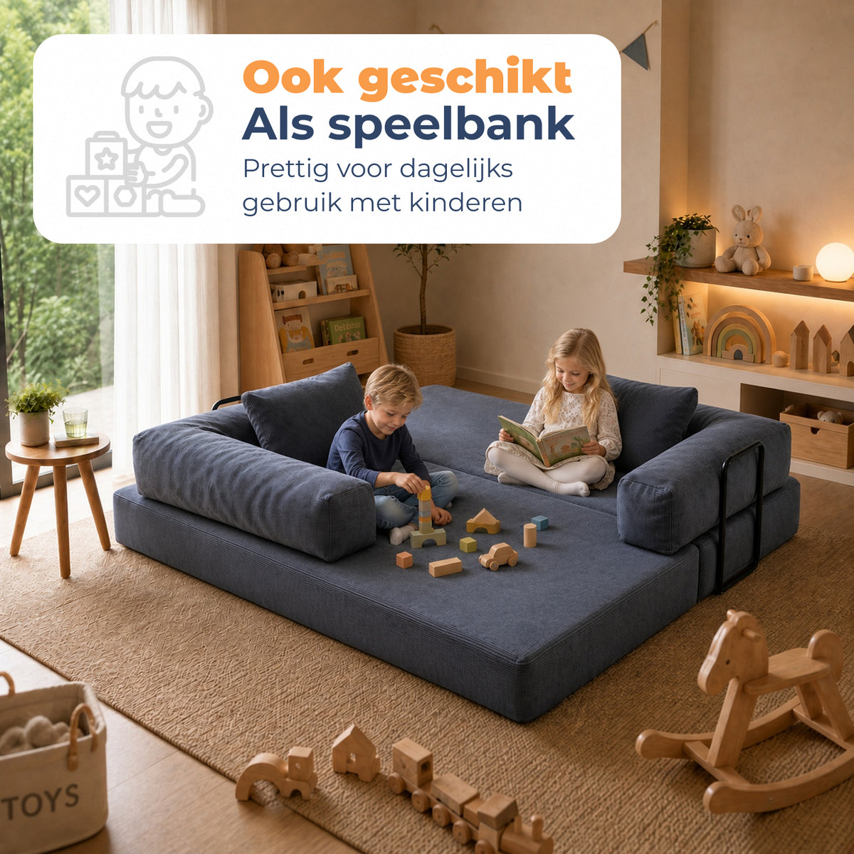 Slaapbank Lugano Grijs